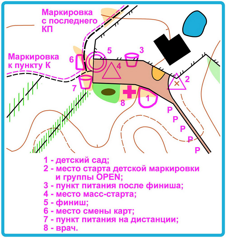 Схема центра соревнований